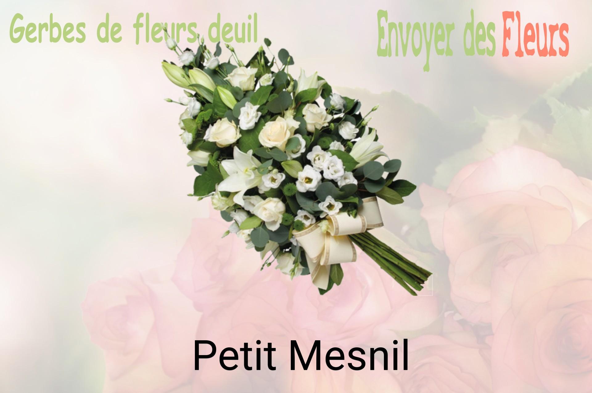 Gerbe de fleurs de deuil livrée à Petit-Mesnil